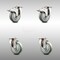 Service Caster 4 Inch 316SS Gray Polyurethane Wheel Swivel Top Plate Caster Lock Brakes, 2PK SCC-SS316TTL20S414-PPUB-2-S-2 - alternate 1